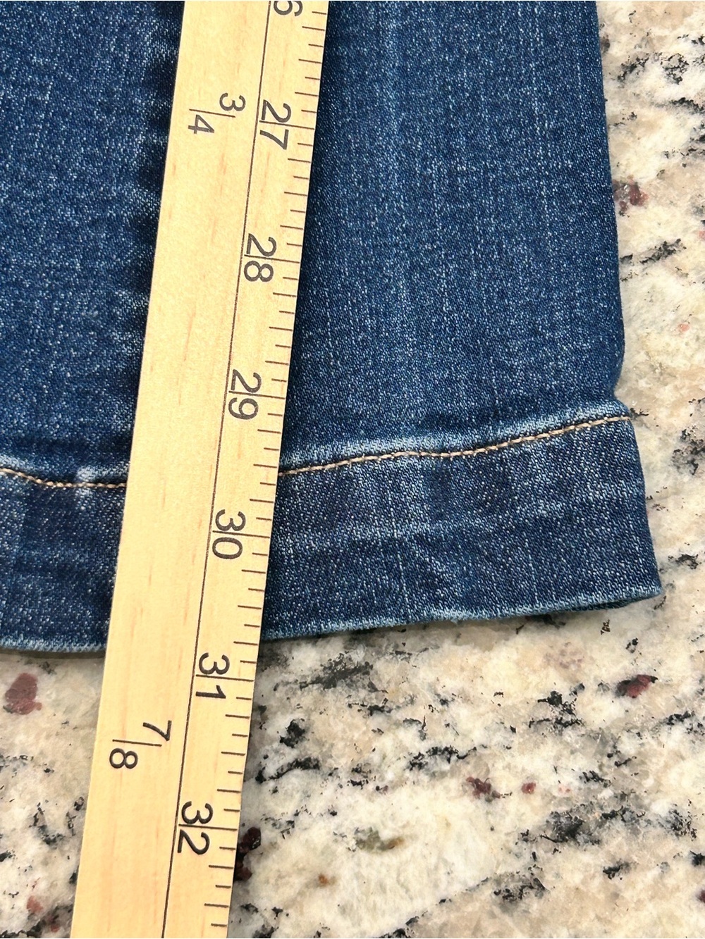 American Eagle Bell Flare Stretch Women’s Blue Jeans 12 Denim Casual Mid Rise - Picture 9 of 11